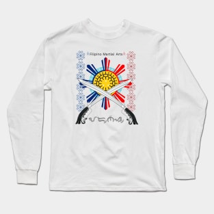 Filipino Martial Arts (FMA) / Baybayin word Arnis Long Sleeve T-Shirt